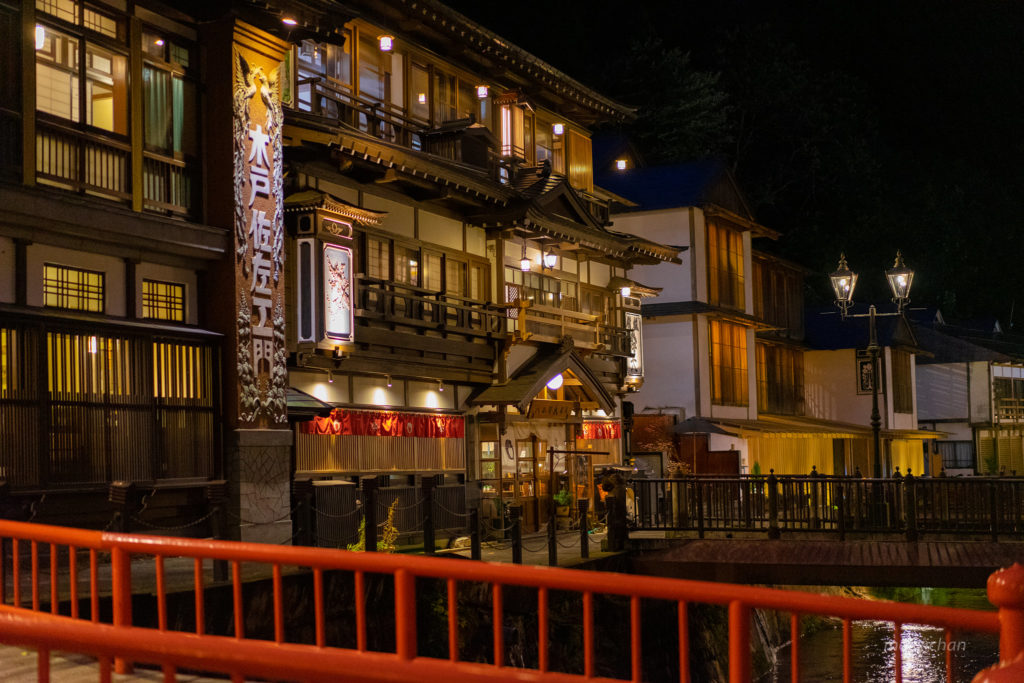 Light up in Ginzan onsen